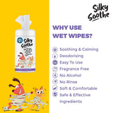 Captain Zack Silky Soothe Hypoallergenic Wet Wipes With Oatmeal, Lavender & Aloe Vera