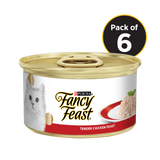 Fancy Feast Tender Chicken Feast Tin Pack Of 5 + 1 Free Tin - 510 G