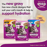 Whiskas With Salmon In Gravy Adult Cat Pouch (Pack Of 48) - Ecom Pack