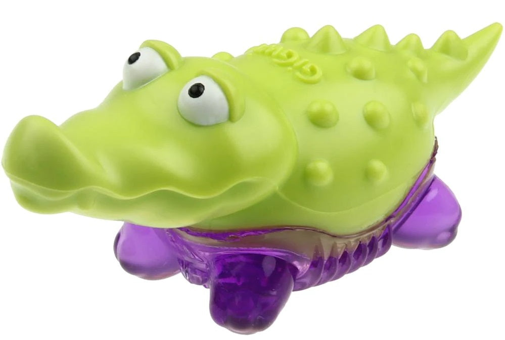 Gigwi Suppa Puppa Alligator Squeak Toy Green/Purple