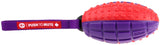 Gigwi Rugby Push To Mute Solid Ball Dog Toy - Red/Purple