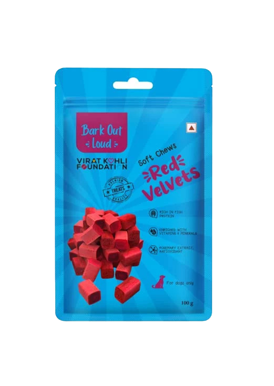 Vivaldis Bark Out Loud Soft Chews Red Velvets Dog Treat