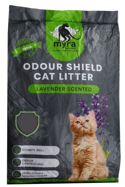 Myra Odour Shield Lavender Scented Cat Litter