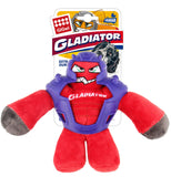 Gigwi Gladiator Squeaker Inside Plush/TPR Dog Toy - Red