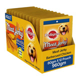 Pedigree Meat Jerky Barbecued Chicken Flavor 80 G Pack Of 12