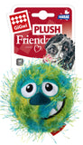 Gigwi Crazy Ball Plush Friendz With Foam Rubber Ball Squeaker - Green/Blue