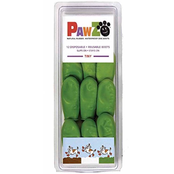 Pawz Waterproof Dog Boots - Extra Large - Green