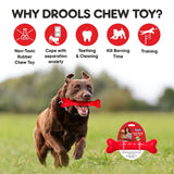 Drools Non-Toxic Rubber Chew Bone Teething Toy For Dogs