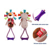 Gigwi Plush Friendz Squeaky With TPR Johnny Stick Lion Dog Toy