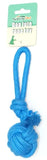 Speedy Pet Rope Ball With Handle Blue