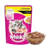 Whiskas Kitten With Chicken In Gravy Pouch (Pack Of 12)