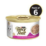 Fancy Feast Seafood & Chicken Feast In Thick Gravy Tin Pack Of 5 + 1 Free Tin - 510 G