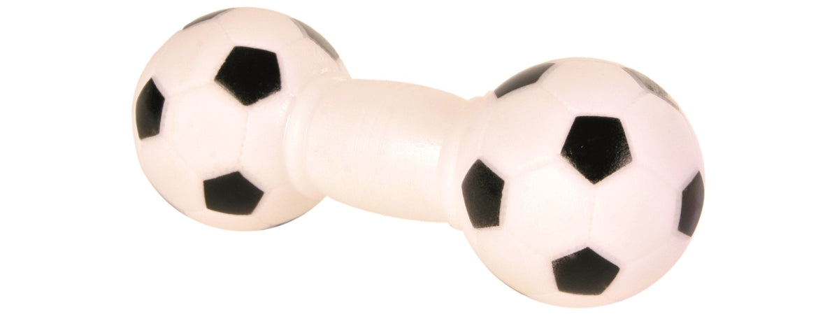 Trixie Soccer Dumbbell Vinyl Dog Toy