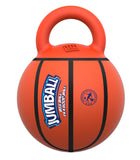 Gigwi Basket Ball with Rubber Handle Jumball Dog Toy - Orange