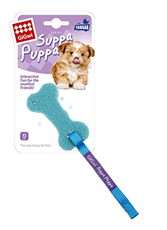 Gigwi Suppa Puppa Colorful Gumgum Dog Bone - Blue