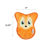 Outward Hound Invincibles Durablez Fox Dog Toy - Orange