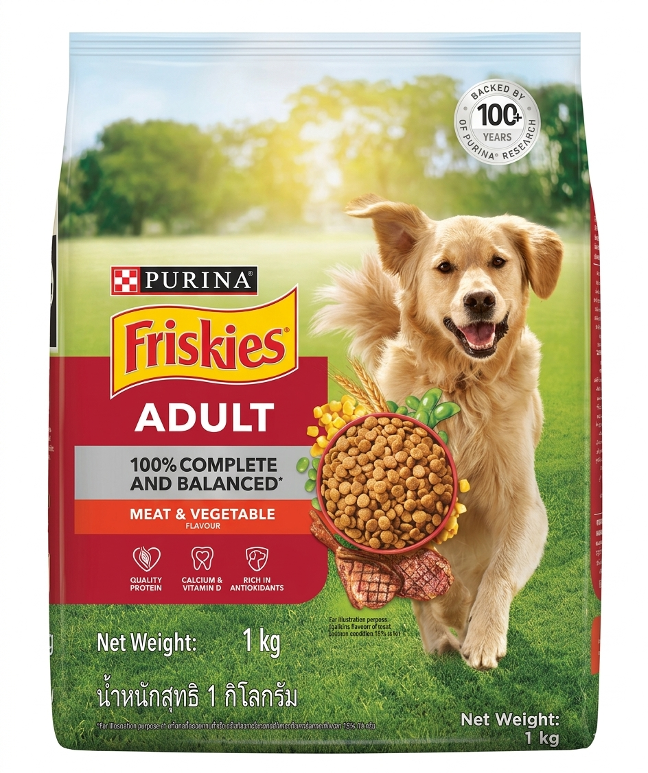 Friskies Meat & Vegetable Adult Dog Dry Food
