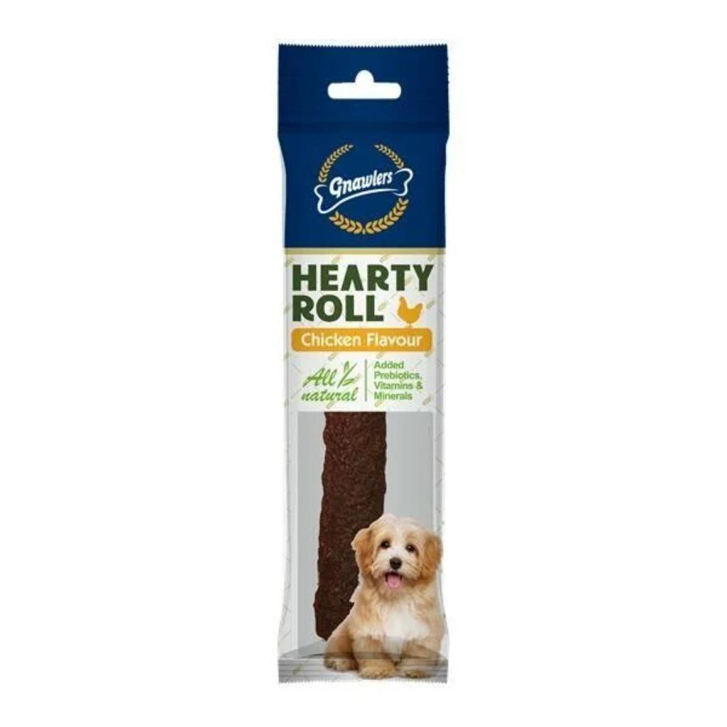 Gnawlers All Natural Hearty Roll Chicken Flavour Dog Treat – Small
