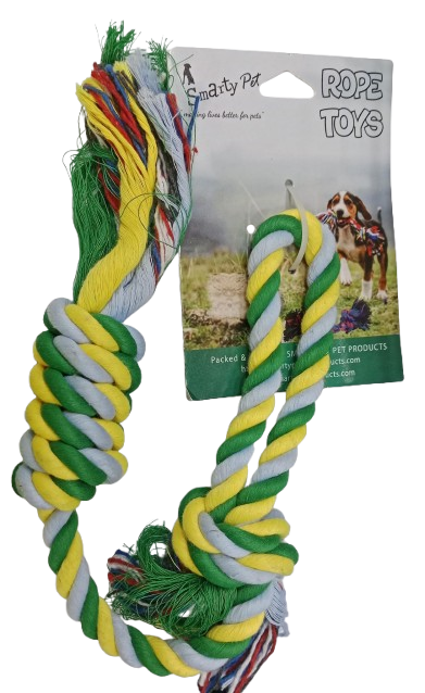 Smarty Pet Spiral Roller With Single String Rope Toy (Color May Vary)