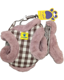 A+a Pets Fur Harness & Leash Set For Cats & Small Dogs