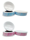 Smarty Pet Printed Melamine Heavy Dish Bowl With Non-Skid Base (Color May Vary)