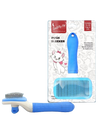 Smarty Pet Push To Clean Sleeker Rectangle Thin Blister Pack Brush