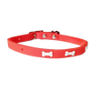 Smarty Pet Adjustable Soft Silicon Safety Buckle Bone Design Collar With Bell