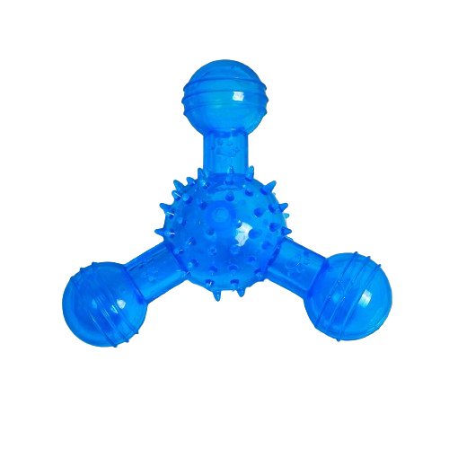Smarty Pet Durable Spiky Squeaky Triangular Thorn Ball Chew Toy