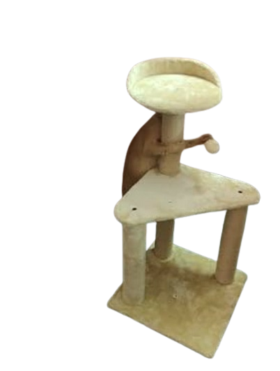 Pets Empire Two-Level Sisal Post Cat Tree & Hanging Ball