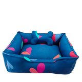 Pets Empire Pet Lounger Bed (Multi Color Print)