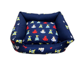 Pets Pot Sofa Bed (Multi Color Print)