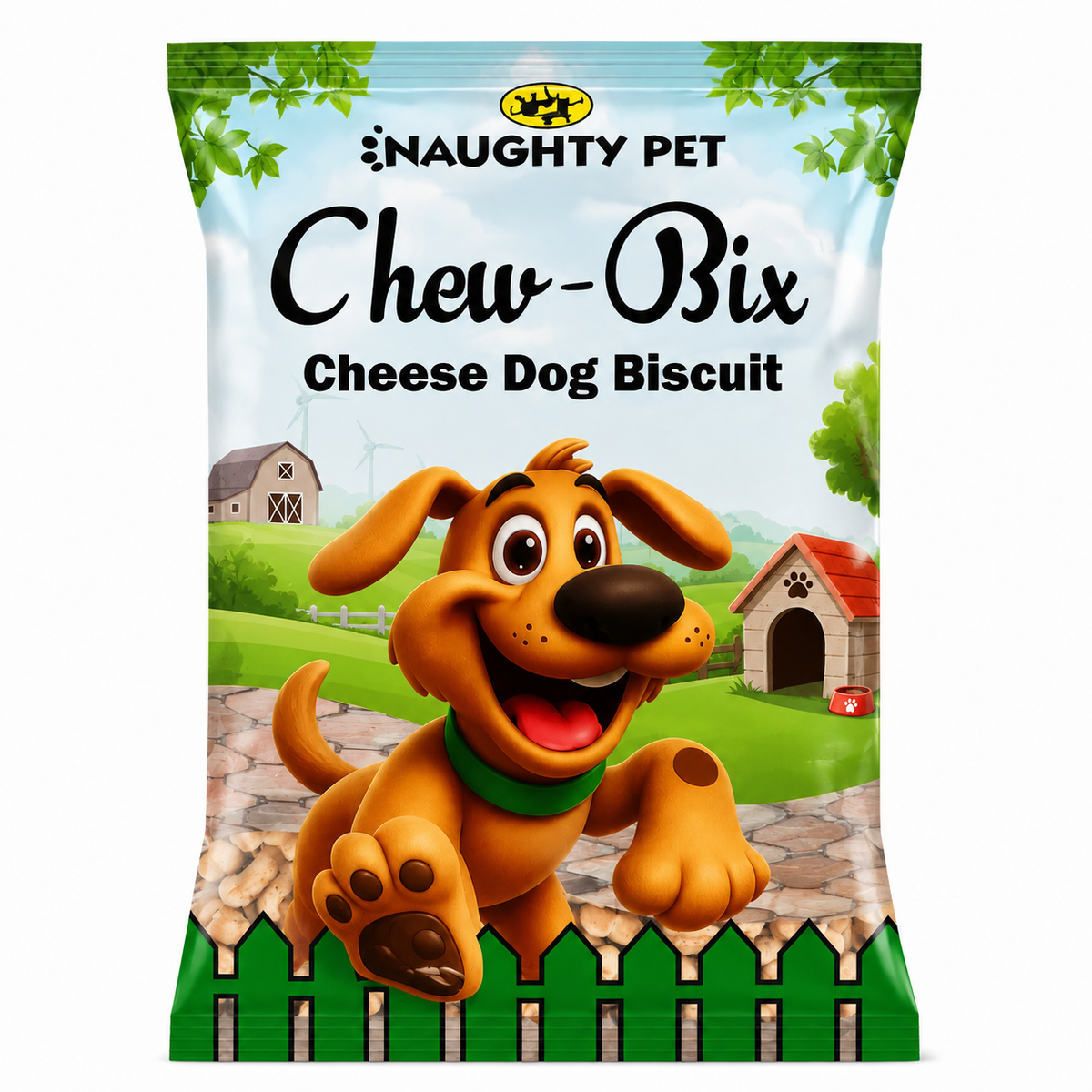 Naughty Pet 'Chew-Bix' Cheese Flavour Packing May Variant