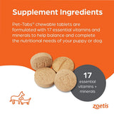 Zoetis Pet-Tabs Vitamin Mineral Tablets for Dogs - 60 Tablets
