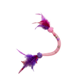 Kennel Cat Tube Stretch Mesh Feather Bell