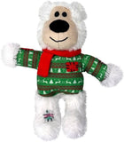 Kong Christmas Holiday Wild Knots Bear Snuggle Plush Dog Toy