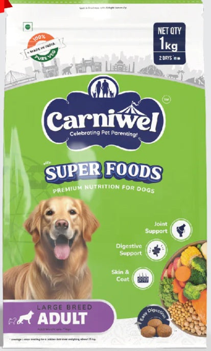 Carniwel Veg Superfoods For Large Breed Adult Dog Dry Food