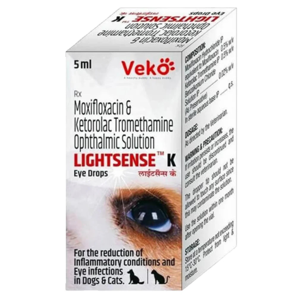 Veko Lightsense K Eye Drops for Dogs & Cats