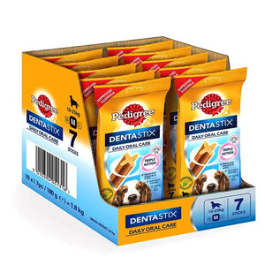 Pedigree DentaStix Daily Oral Care - Medium Dogs 10-25kg (7 Sticks)