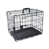 M-Pets Voyager Wire Crate -2 Doors With Wheels Patented Secure Lock Large