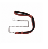 Kennel Padded Nylon Chain Leash | Chain with Padded Grip
