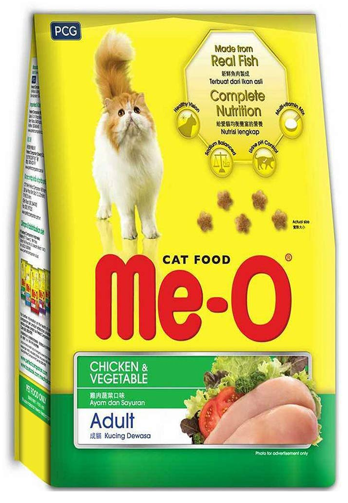 MeO Chicken And Vegetable Adult Cat Dry Food