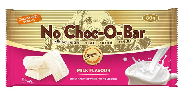 Gnawlers : No Choc-O-Bar Dog Treats - Milk Flavour