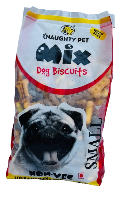 Naughty Pet Mix Non-Veg Dog Biscuits Pouch