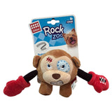 Gigwi Rock Zoo King Boxer Monkey With Squeaker & Crinckle Paper