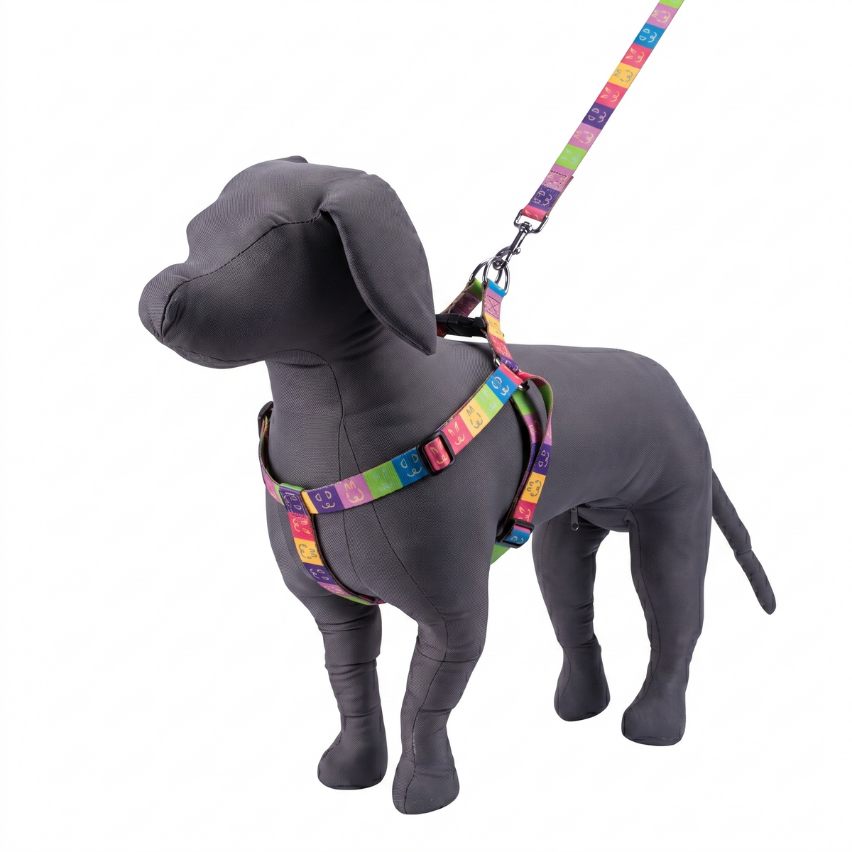 Kennel Multi Memes Printed Padded Click Lock Adjustable Harness
