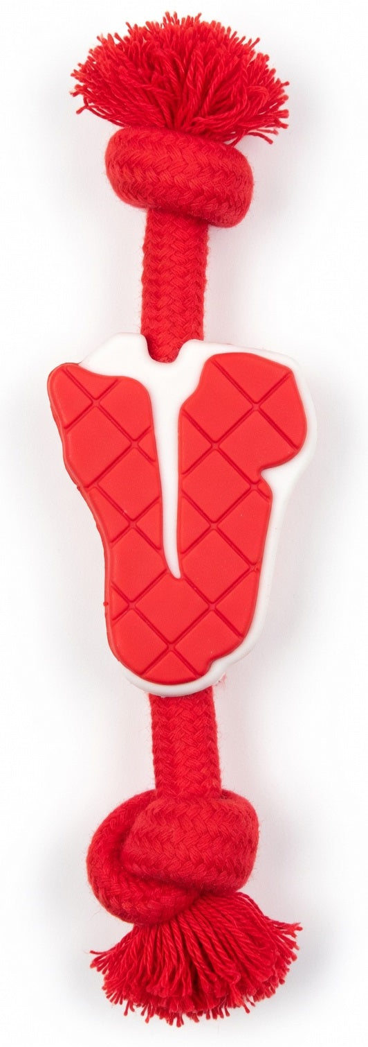 Fofos Dog Chew Rope Toy Steak