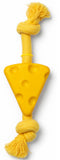 Fofos Rubber And Rope Chew Cheese Toy For Dogs