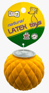 EE Toys Natural Latex Rubber Squeaky Dog Toy - Pineapple Design