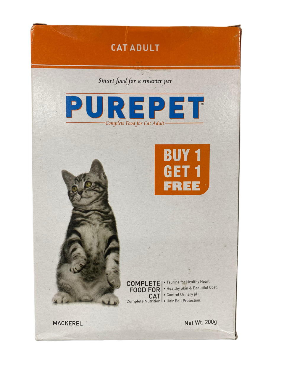 Purepet Mackerel Adult Cat Dry Food Buy 1 - Get 1 Free