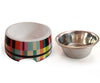 Smarty Pet Melamine Designed Printed Stainless Steel Non-Skid Rubber Bottom Bowl (Multi Print)